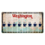 Washington Mount Rainier Cut License Plate Strips (Set of 8) Coffee Mug