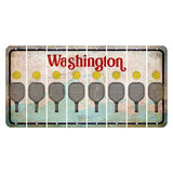 Washington Mount Rainier Cut License Plate Strips (Set of 8) Pickleball