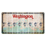 Washington Mount Rainier Cut License Plate Strips (Set of 8) Swordfish