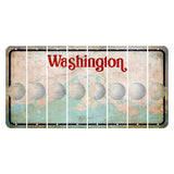 Washington Mount Rainier Cut License Plate Strips (Set of 8) Golfball
