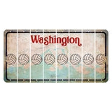 Washington Mount Rainier Cut License Plate Strips (Set of 8) Volleyball