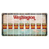 Washington Mount Rainier Cut License Plate Strips (Set of 8) French Fries