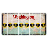 Washington Mount Rainier Cut License Plate Strips (Set of 8) Emoji - Shades