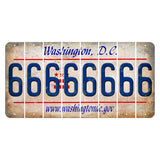 Washington DC.gov Cut License Plate Strips (Set of 8) 6