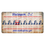 Washington DC.gov Cut License Plate Strips (Set of 8) Santa Claus