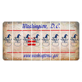 Washington DC.gov Cut License Plate Strips (Set of 8) Snowman