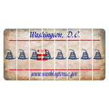 Washington DC.gov Cut License Plate Strips (Set of 8) Gadsden