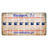 Washington DC.gov Cut License Plate Strips (Set of 8) Sloth