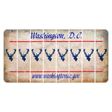 Washington DC.gov Cut License Plate Strips (Set of 8) Elk