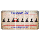 Washington DC.gov Cut License Plate Strips (Set of 8) Witches Hat