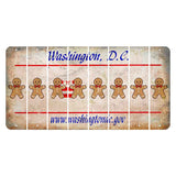 Washington DC.gov Cut License Plate Strips (Set of 8) Gingerbread Man