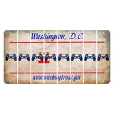 Washington DC.gov Cut License Plate Strips (Set of 8) PS Controller