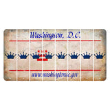 Washington DC.gov Cut License Plate Strips (Set of 8) Crown