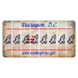 Washington DC.gov Cut License Plate Strips (Set of 8) Praying Hands