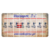Washington DC.gov Cut License Plate Strips (Set of 8) Zodiac Sign - Virgo