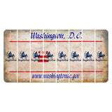 Washington DC.gov Cut License Plate Strips (Set of 8) Zodiac Sign - Sagittarius