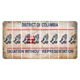 Washington DC District of Columbia Cut License Plate Strips (Set of 8) Praying Hands