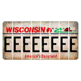 Wisconsin Farm Cut License Plate Strips (Set of 8) E