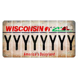 Wisconsin Farm Cut License Plate Strips (Set of 8) Y