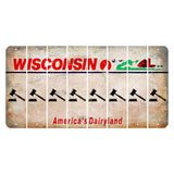 Wisconsin Farm Cut License Plate Strips (Set of 8) Gavel