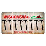 Wisconsin Farm Cut License Plate Strips (Set of 8) Hammer