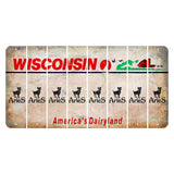 Wisconsin Farm Cut License Plate Strips (Set of 8) Zodiac Sign - Aries