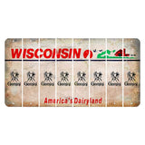 Wisconsin Farm Cut License Plate Strips (Set of 8) Zodiac Sign - Gemini