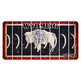 Wyoming Travel Cut License Plate Strips (Set of 8) Parenthesis - Right