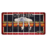 Wyoming Travel Cut License Plate Strips (Set of 8) French Fries