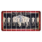 Wyoming Travel Cut License Plate Strips (Set of 8) Zombie