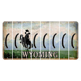 Wyoming Teton Range Cut License Plate Strips (Set of 8) Parenthesis - Left