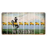 Wyoming Teton Range Cut License Plate Strips (Set of 8) Dump Truck