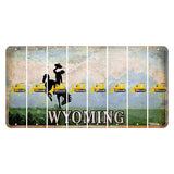 Wyoming Teton Range Cut License Plate Strips (Set of 8) Dozer