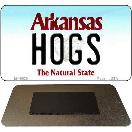 Hogs Arkansas State License Plate Tag Magnet Novelty M-10039