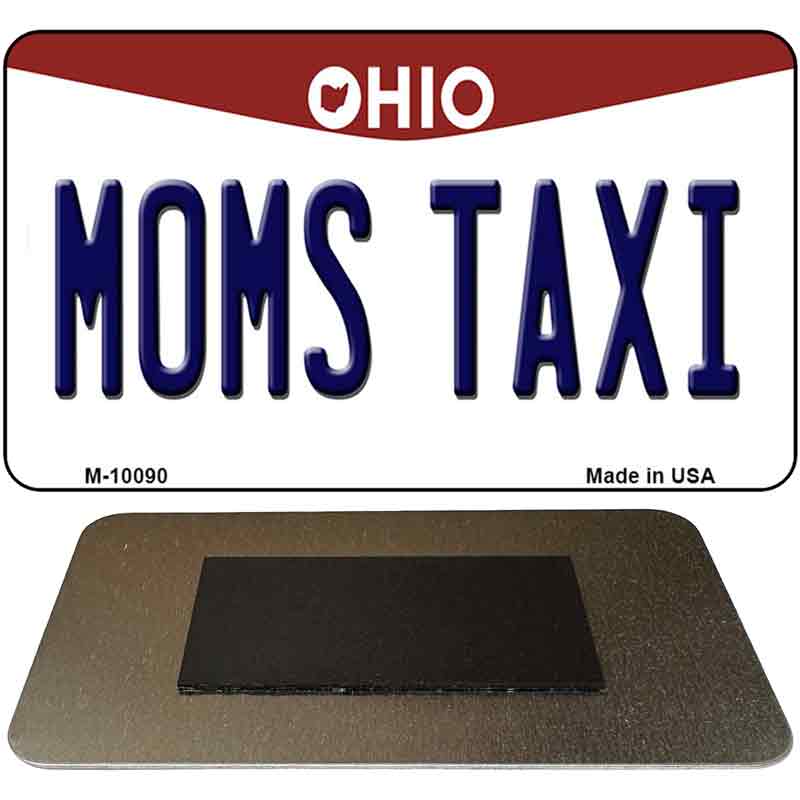 Moms Taxi Ohio State License Plate Tag Magnet M-10090
