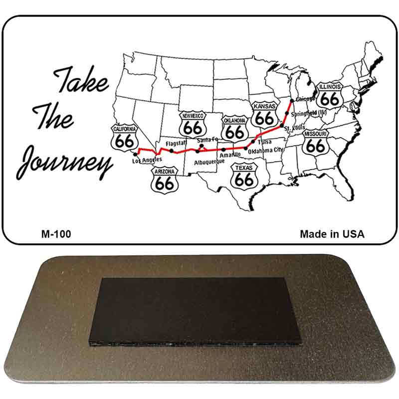 Route 66 Take The Journey Novelty Metal Magnet M-100