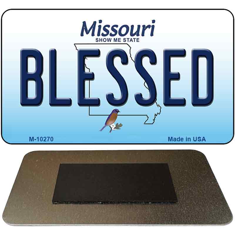 Blessed Missouri State License Plate Tag Magnet M-10270