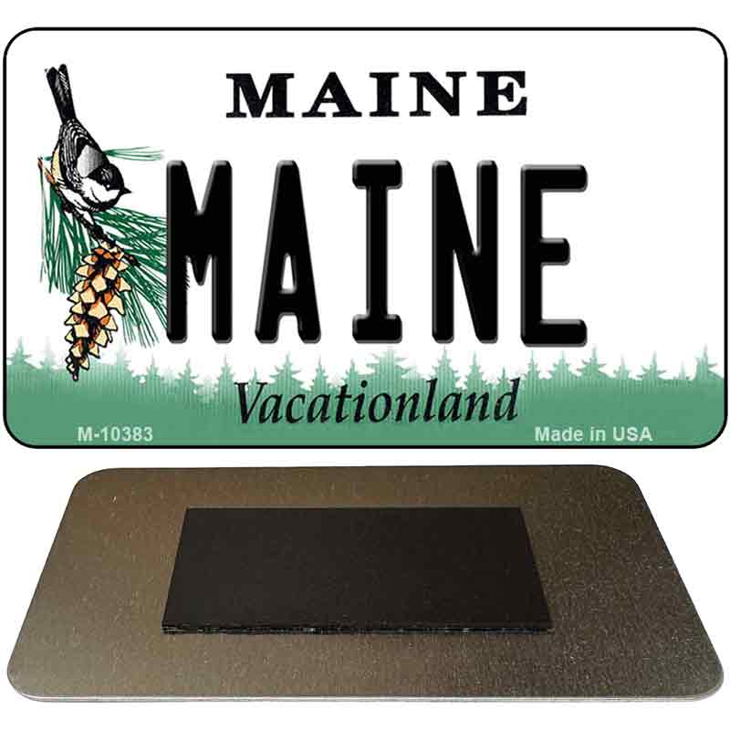 Maine State License Plate Tag Magnet M-10383