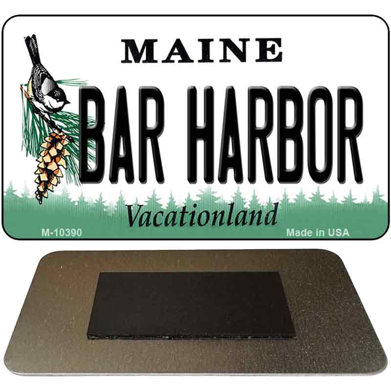 Bar Harbor Maine State License Plate Tag Magnet M-10390