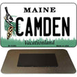 Camden Maine State License Plate Tag Magnet M-10395