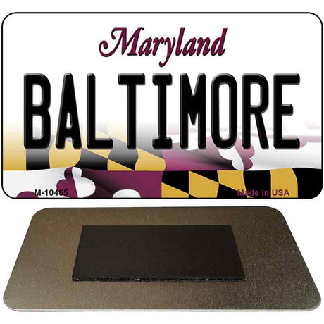 Baltimore Maryland State License Plate Tag Magnet M-10465