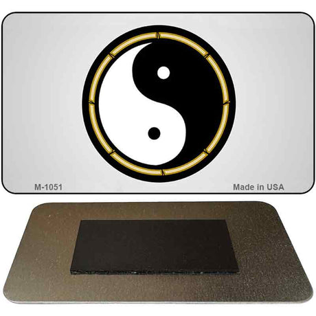 Yin and Yang Novelty Metal Magnet M-1051 3.5" x 2" Magnet (M)