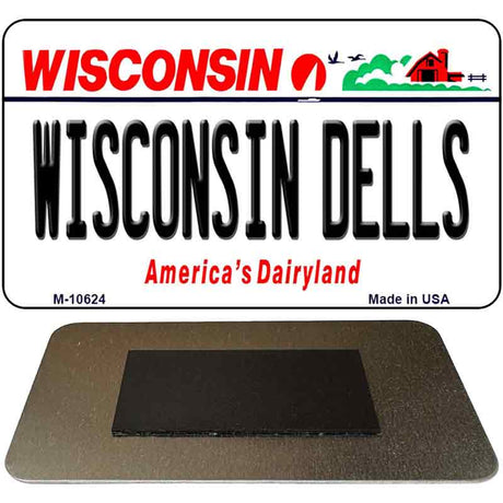 Wisconsin Dells State License Plate Tag Novelty Magnet M-10624