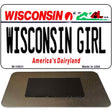 Wisconsin Girl State License Plate Tag Novelty Magnet M-10631
