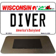 Diver Wisconsin State License Plate Tag Novelty Magnet M-10633