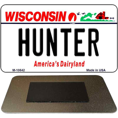 Hunter Wisconsin State License Plate Tag Novelty Magnet M-10642