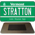 Stratton Vermont State License Plate Tag Novelty Magnet M-10664