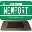 Newport Vermont State License Plate Tag Novelty Magnet M-10665