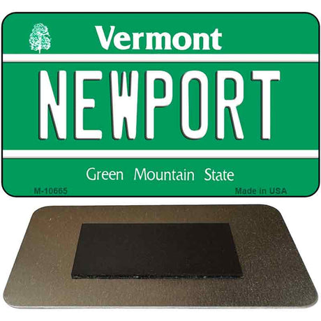 Newport Vermont State License Plate Tag Novelty Magnet M-10665