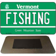 Fishing Vermont State License Plate Tag Novelty Magnet M-10681